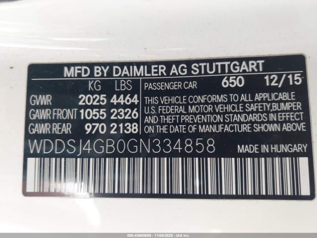 2016 MERCEDES-BENZ CLA 250 WDDSJ4GB0GN334858 Photo 8