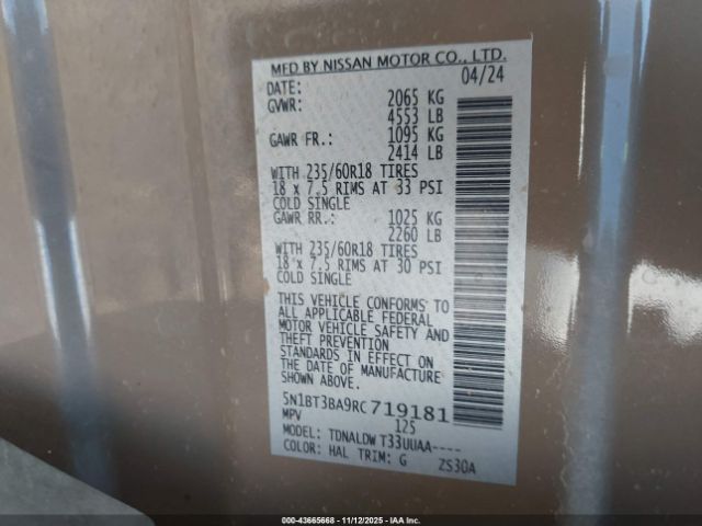 2024 NISSAN ROGUE 5N1BT3BA9RC719181 Photo 8