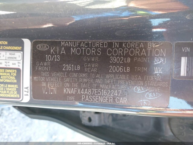 KIA Forte 2014 KNAFX4A87E5162247 Image 9