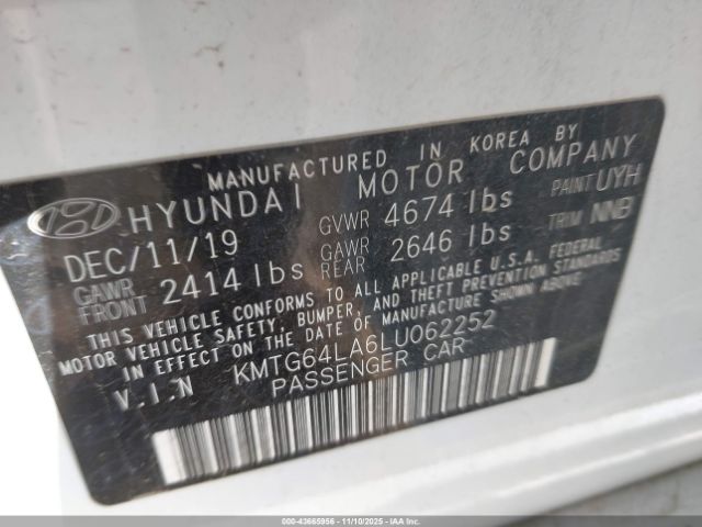 2020 GENESIS G70 KMTG64LA6LU062252 Photo 8