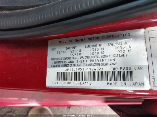 2017 MAZDA MAZDA6 JM1GL1V51H1124221 Photo 8