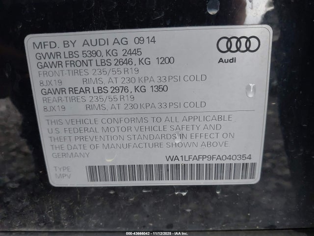 2015 AUDI Q5 WA1LFAFP9FA040354 Photo 8