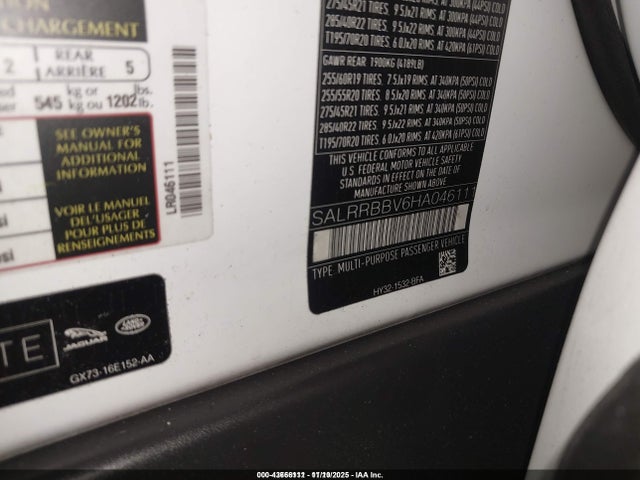 Land Rover Discovery Hse 2017 SALRRBBV6HA046111 Image 9