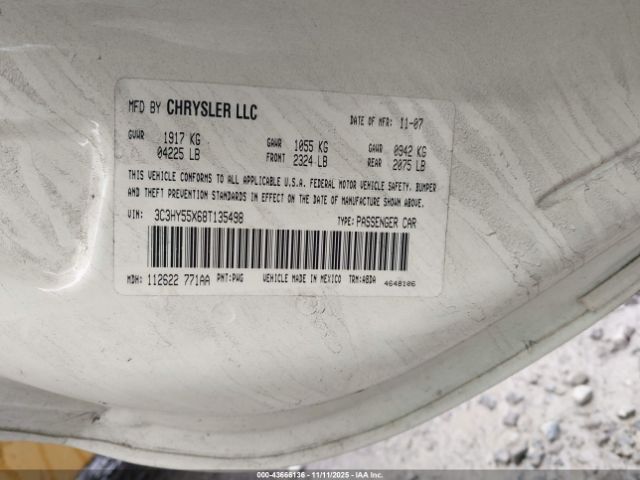 2008 CHRYSLER PT CRUISER 3C3HY55X68T135498 Photo 8