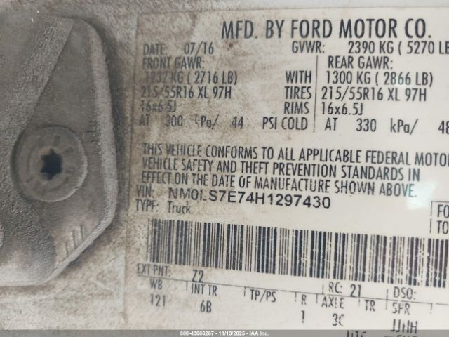 2017 FORD TRANSIT CONNECT NM0LS7E74H1297430 Photo 8