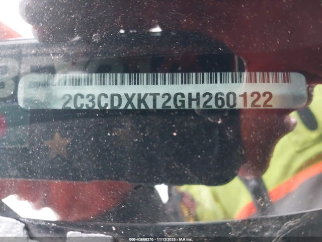 2016 Dodge Charger Police მანქანა იყიდება აუქციონზე, vin: 2C3CDXKT2GH260122, აუქციონის ნომერი: 43666270