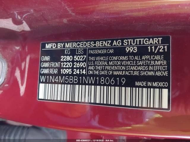 2022 MERCEDES-BENZ AMG GLB 35 W1N4M5BB1NW180619 Photo 8