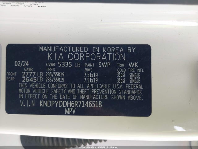 2024 KIA SPORTAGE PLUG-IN HYBRID KNDPYDDH6R7146518 Photo 8