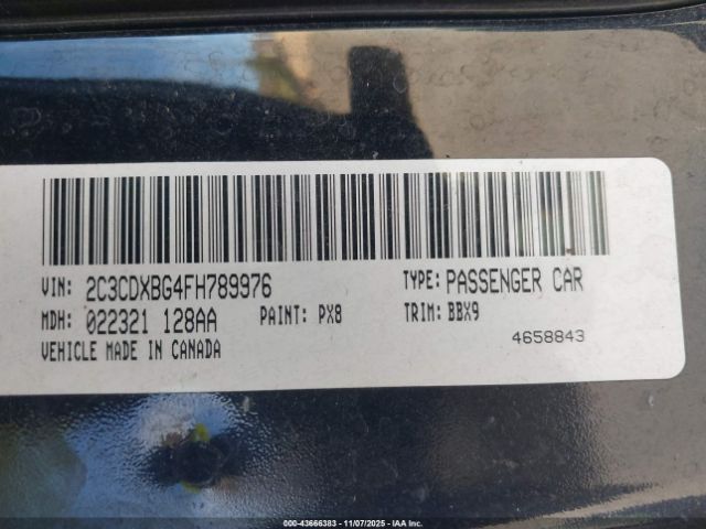 2015 DODGE CHARGER 2C3CDXBG4FH789976 Photo 8