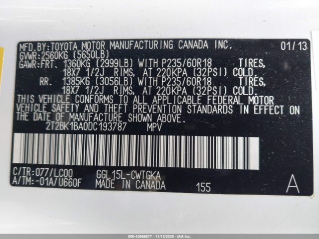 2013 LEXUS RX 350 2T2BK1BA0DC193787 Photo 8