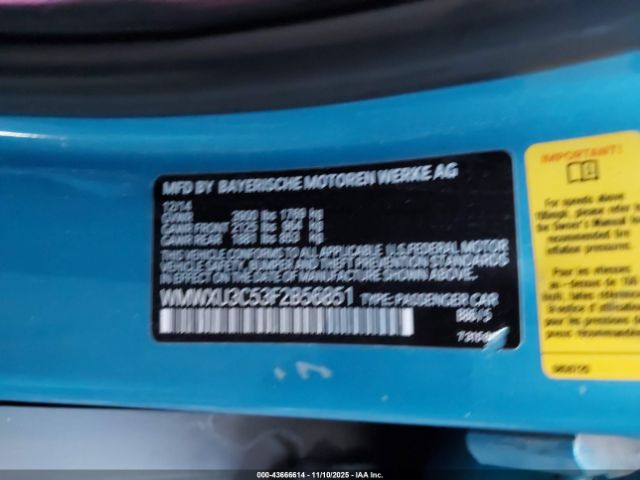 2015 MINI HARDTOP WMWXU3C53F2B56851 Photo 8