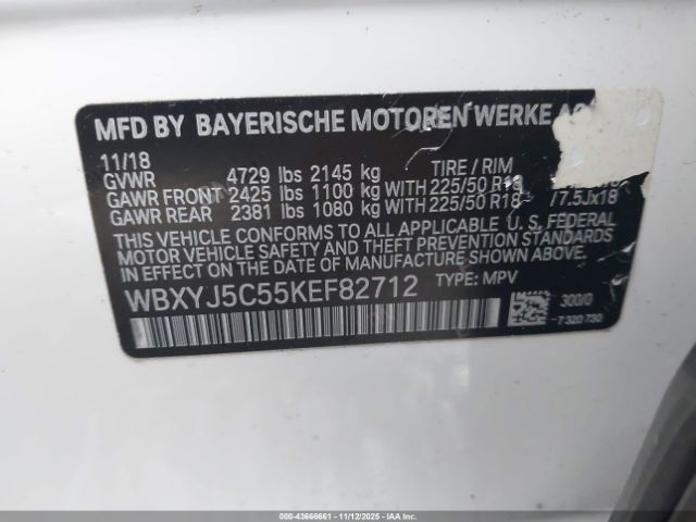 2019 BMW X2 WBXYJ5C55KEF82712 Photo 8