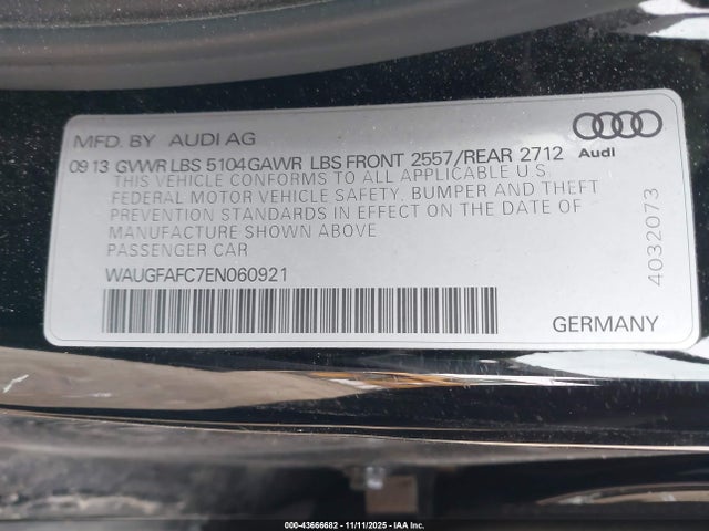 2014 AUDI A6 WAUGFAFC7EN060921 Photo 8