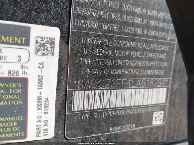 2020 JAGUAR F-PACE SADCZ2EE4LA618234 Photo 8