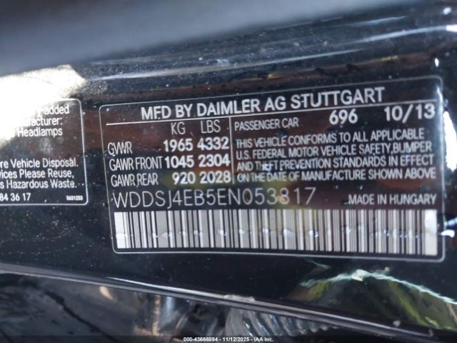 2014 MERCEDES-BENZ CLA 250 WDDSJ4EB5EN053817 Photo 8