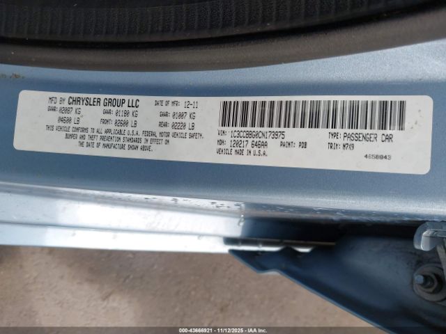 2012 CHRYSLER 200 1C3CCBBG0CN173975 Photo 8