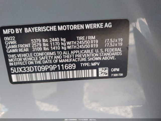 2023 BMW X4 5UX33DT09P9P11689 Photo 8