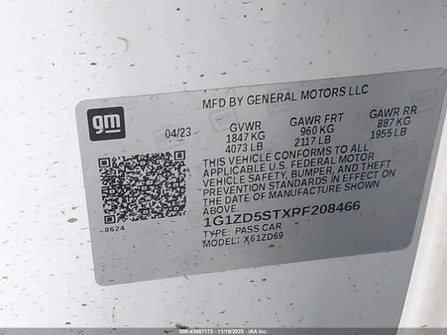 2023 CHEVROLET MALIBU 1G1ZD5STXPF208466 Photo 8