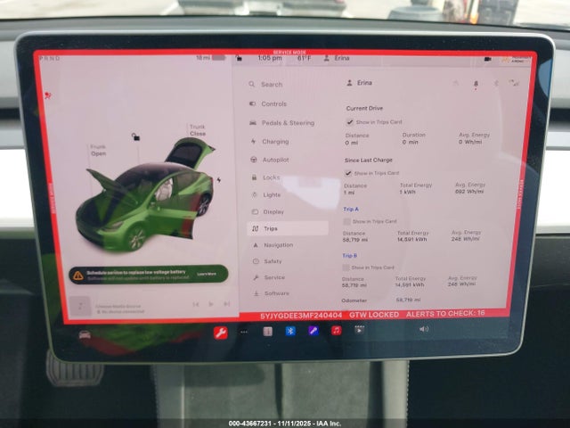 43667231 :رقم المزاد ، 5YJYGDEE3MF240404 vin ، 2021 Tesla Model Y Long Range Dual Motor All-wheel Drive مزاد بيع