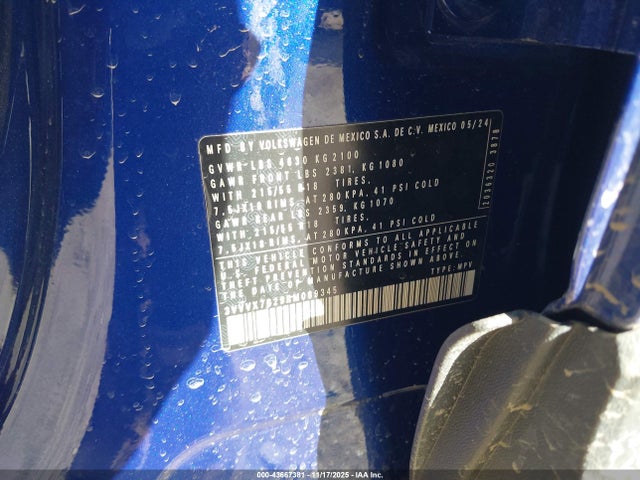 3VVVX7B29RM089345 Volkswagen Taos 1.5t Se