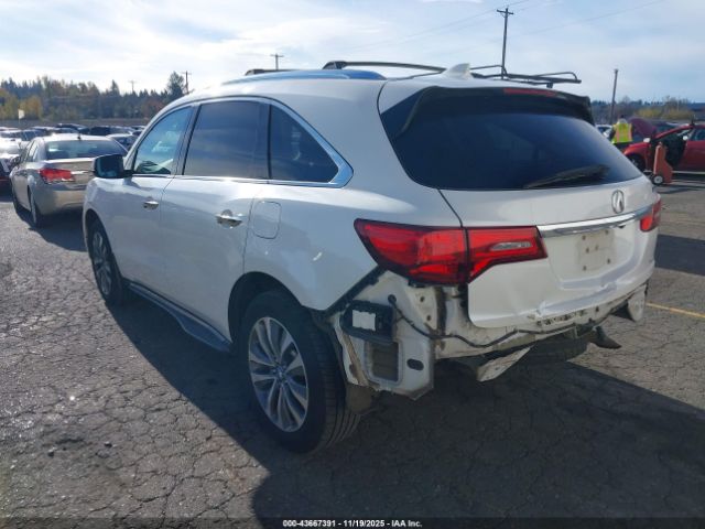 2014 ACURA MDX 5FRYD4H49EB029641 Photo 2
