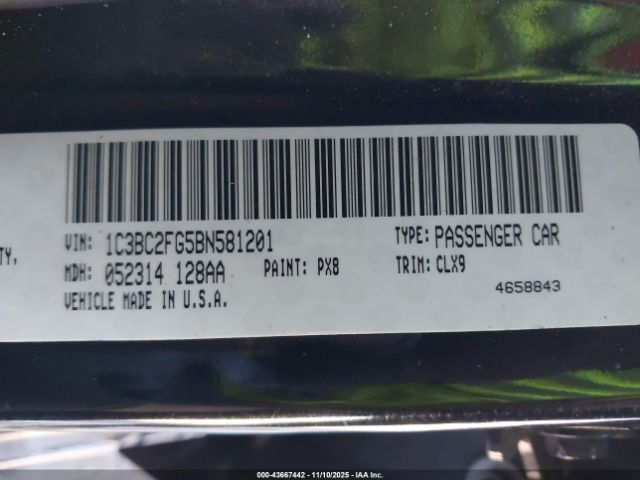 2011 CHRYSLER 200 1C3BC2FG5BN581201 Photo 8