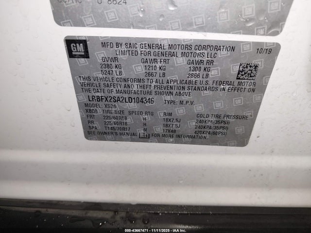 Buick Envision Awd Essence 2020 LRBFX2SA2LD104346 Image 9