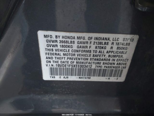 2014 ACURA ILX 19VDE1F5XEE003412 Photo 8