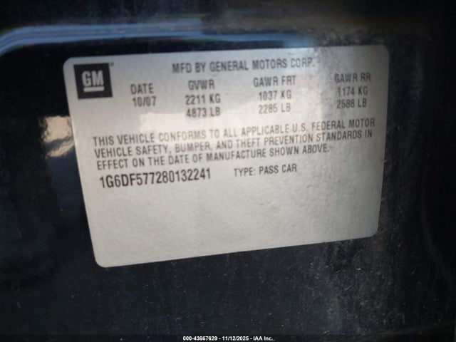 2008 CADILLAC CTS 1G6DF577280132241 Photo 8