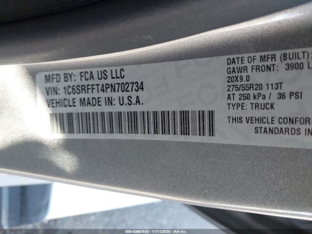 2023 RAM 1500 1C6SRFFT4PN702734 Photo 8