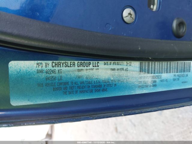 2012 DODGE CHALLENGER 2C3CDYAG8CH239232 Photo 8