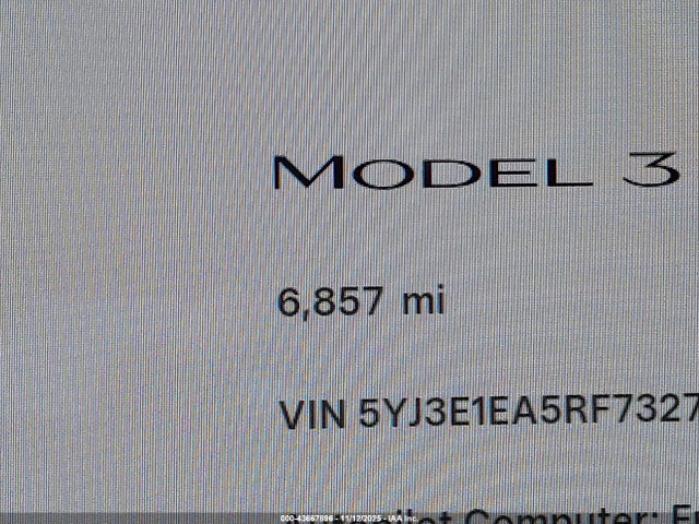 Aukcja sprzedaży 2024 Tesla Model 3 Long Range Dual Motor All-wheel Drive/rear-wheel Drive, vin: 5YJ3E1EA5RF732774, numer aukcji: 43667896