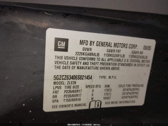 2006 SATURN VUE 5GZCZ63406S821454 Photo 8