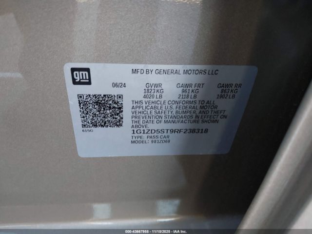 2024 CHEVROLET MALIBU 1G1ZD5ST9RF238318 Photo 8