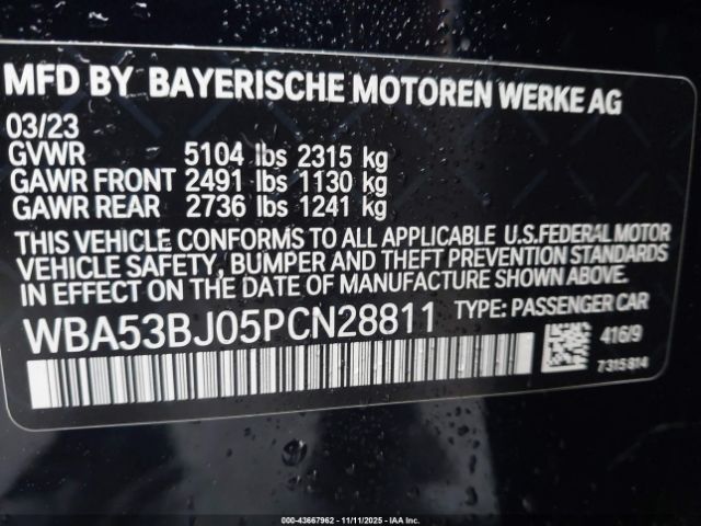 2023 BMW 540 WBA53BJ05PCN28811 Photo 8