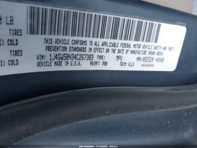 2004 JEEP GRAND CHEROKEE 1J4GW58N34C267383 Photo 8