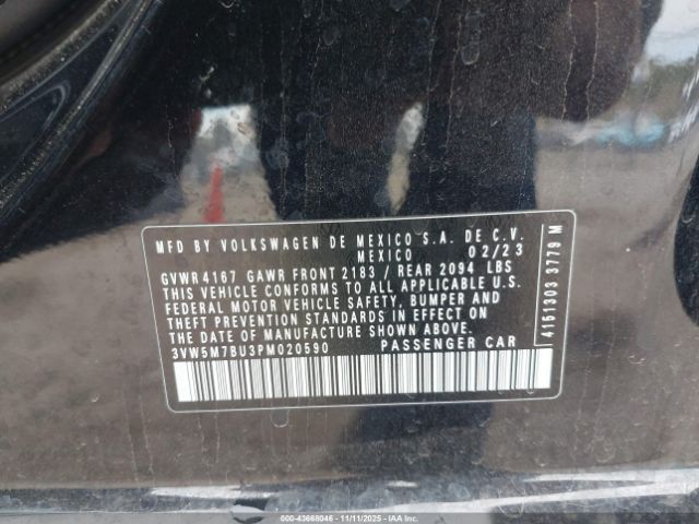 2023 VOLKSWAGEN JETTA 3VW5M7BU3PM020590 Photo 8