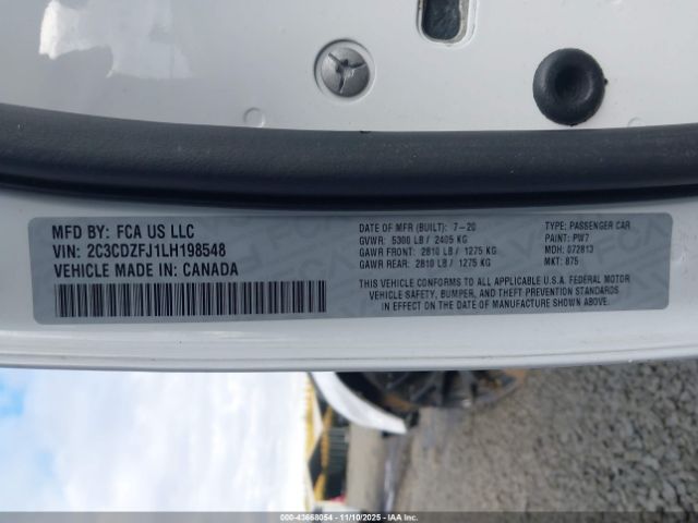 2020 DODGE CHALLENGER 2C3CDZFJ1LH198548 Photo 8