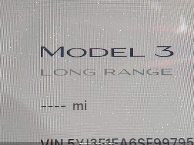2025 TESLA MODEL 3 5YJ3E1EA6SF997953 Photo 6