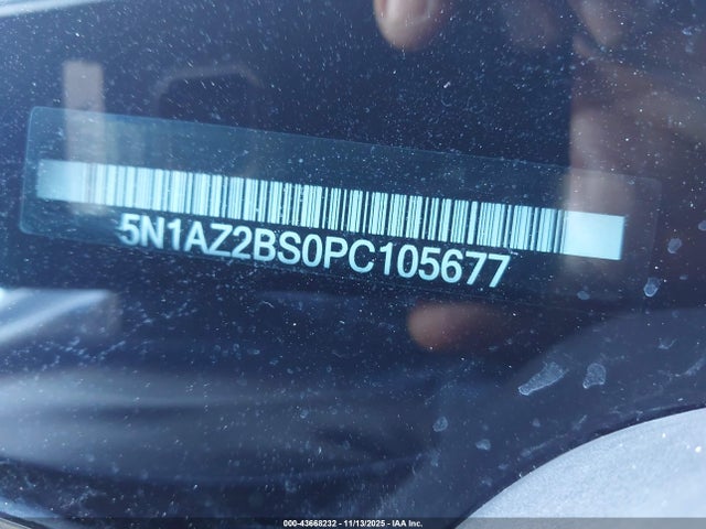 5N1AZ2BS0PC105677 Nissan Murano Sv Intelligent Awd