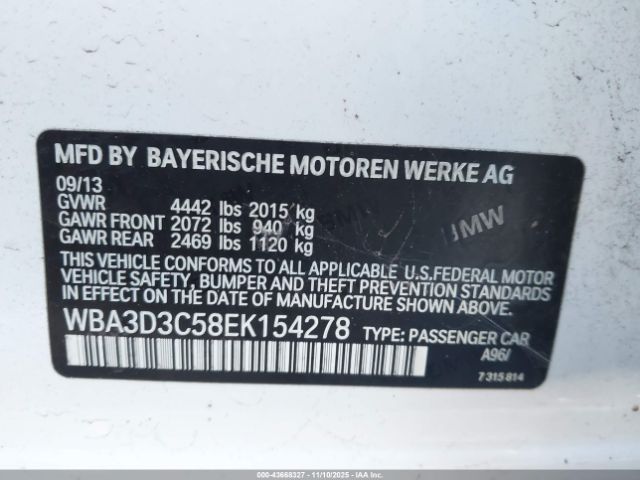 2014 BMW 328D WBA3D3C58EK154278 Photo 8