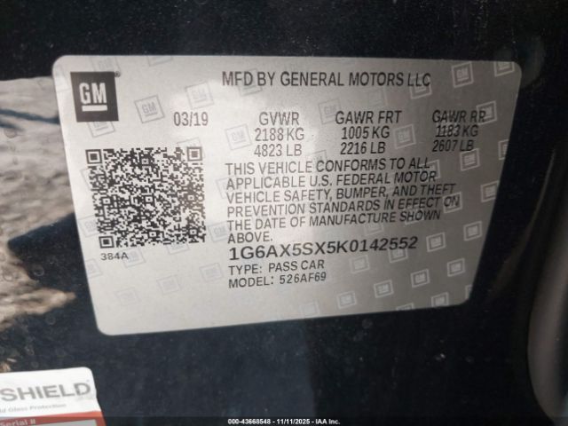 2019 CADILLAC CTS 1G6AX5SX5K0142552 Photo 8