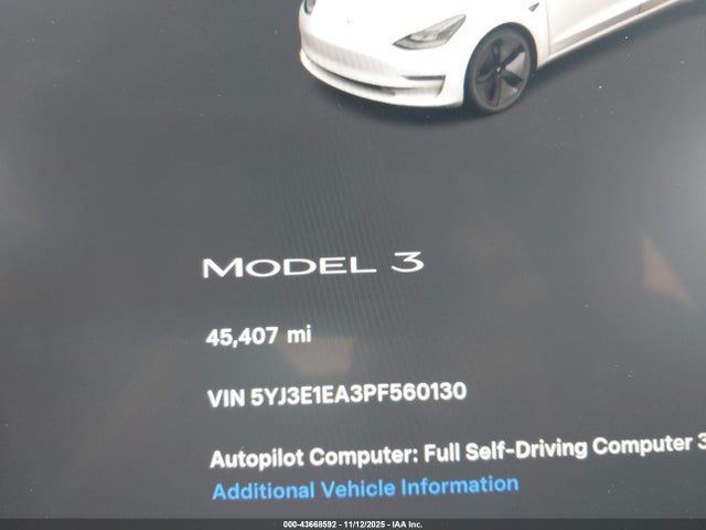 Tesla Model 3 Rear-wheel Drive 2023 5YJ3E1EA3PF560130 Image 16
