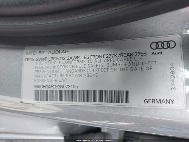 2016 AUDI A6 WAUHGAFC9GN072105 Photo 8