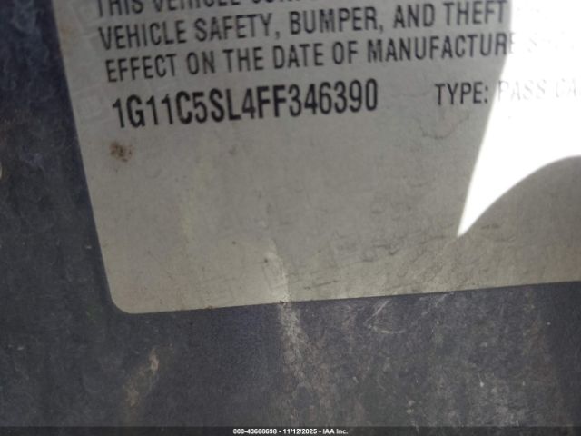 2015 CHEVROLET MALIBU 1G11C5SL4FF346390 Photo 8