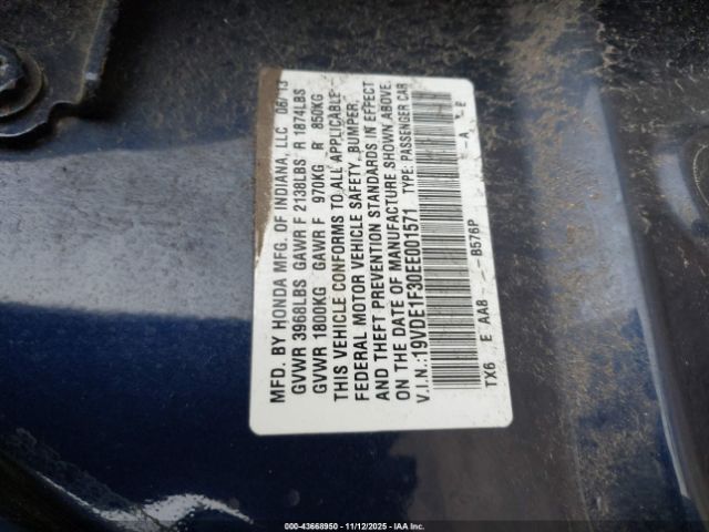 2014 ACURA ILX 19VDE1F30EE001571 Photo 8