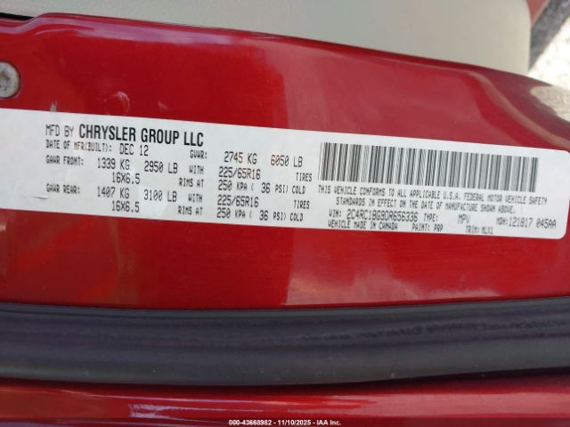 2013 CHRYSLER TOWN & COUNTRY 2C4RC1BG9DR656336 Photo 8
