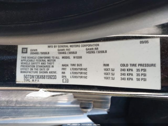 2006 HUMMER H3 SUV 5GTDN136X68159233 Photo 8