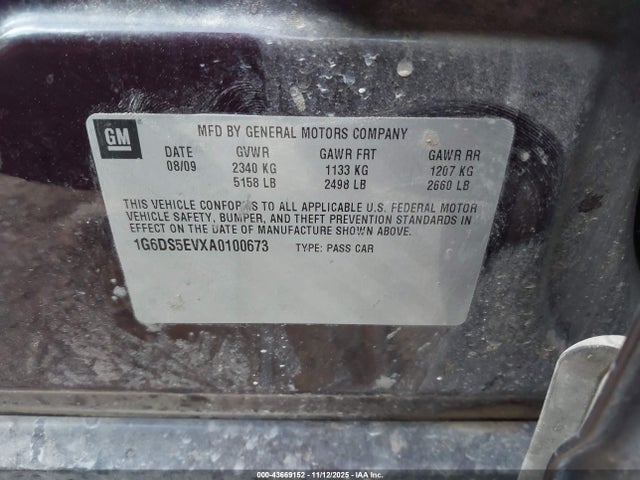 2010 CADILLAC CTS 1G6DS5EVXA0100673 Photo 8