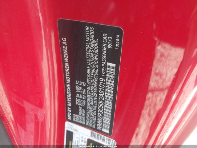 2015 MINI CONVERTIBLE WMWZP3C50F2A91019 Photo 8